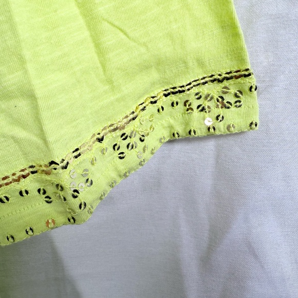 Soft Surrounding Green Tunic Size XL With Sequin and Tassel Details Boho Coastal - Picture 5 of 12